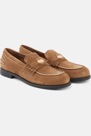 Miu Miu Suede penny loafers