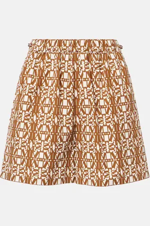 Max Mara Taiga high-rise cotton shorts