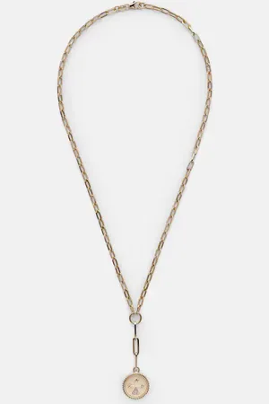 Foundrae Refined Clip 18kt chain necklace with diamonds