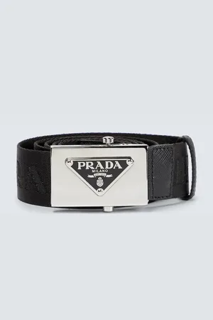 Prada Technical fabric logo belt