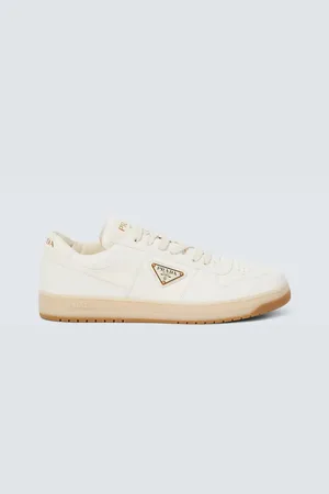 Prada Downtown logo leather sneakers