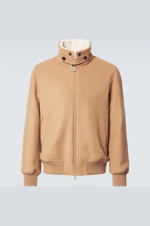 Brunello Cucinelli Padded shearling-trimmed cashmere blouson