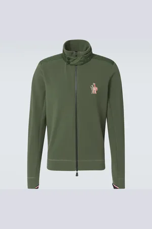 Moncler Logo fleece zip-up cardigan