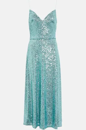 MONIQUE LHUILLIER Sequined midi dress