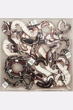 Acne Studios Printed silk twill scarf