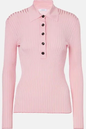 Salvatore Ferragamo Ribbed-knit polo sweater