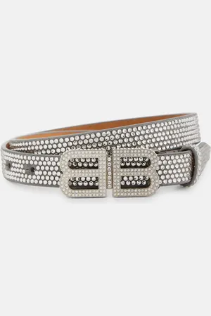 Balenciaga BB Hourglass thin embellished belt