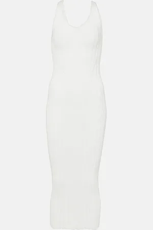 Khaite Ottilie cotton-blend midi dress