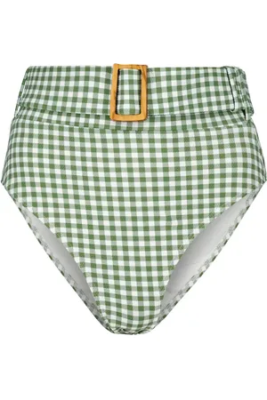 ALEXANDRA MIRO Ursula gingham bikini bottoms