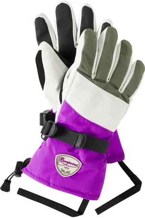 BONPOINT Didi logo colorblocked ski gloves