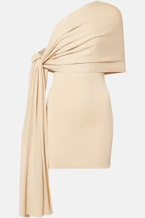 AYA MUSE Chara one-shoulder silk-blend minidress