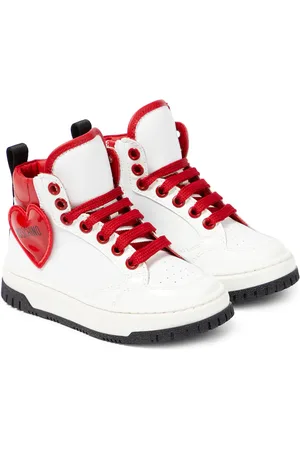 Moschino Leather high-top sneakers