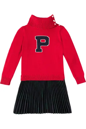 Ralph Lauren Cotton intarsia sweater dress
