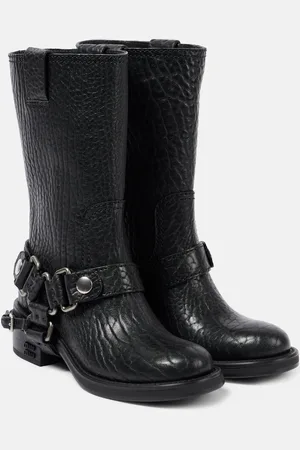 Miu Miu Leather biker boots