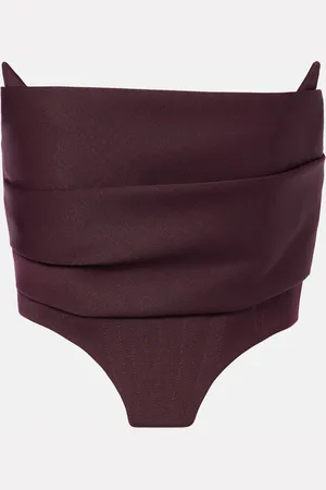 ALEX PERRY Draped bustier