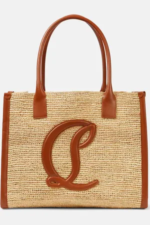 Christian Louboutin By My Side E/W Large raffia tote bag