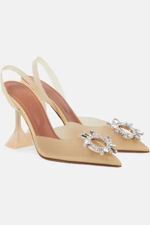 Amina Muaddi Begum 95 PVC slingback pumps