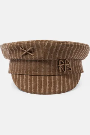 Ruslan Baginskiy Logo striped newsboy cap