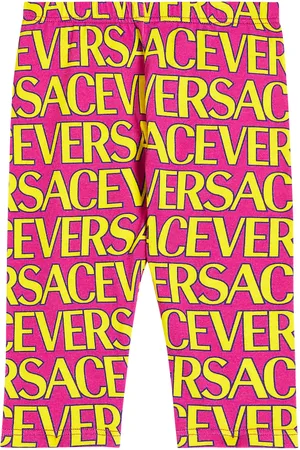 VERSACE Baby Versace Allover cotton-blend leggings