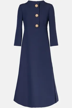 VALENTINO Crepe Couture midi dress