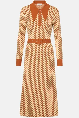 RIXO London Cotton-blend midi dress