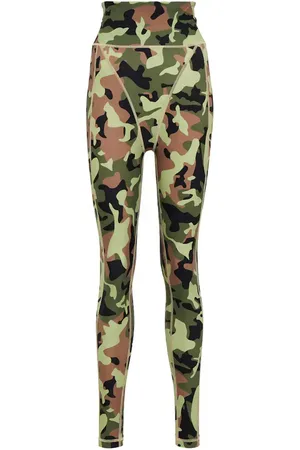 ROTATE Ronda camouflage high-rise leggings