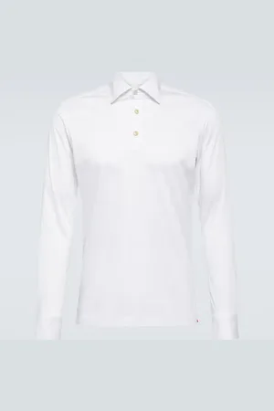 Kiton Cotton poplin polo top