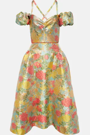 Markarian Jackie floral jacquard midi dress