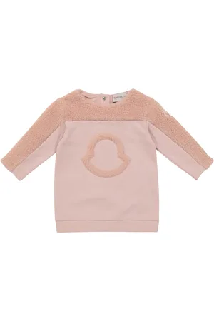 Moncler Baby logo stretch-cotton sweatshirt dress