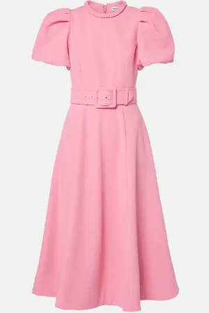 Rebecca Vallance Rosita puff-sleeve midi dress