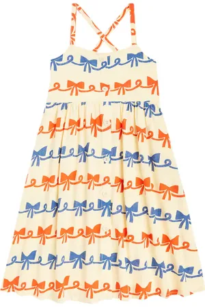 Bobo Choses Ribbon Bow ruffle-trimmed dress