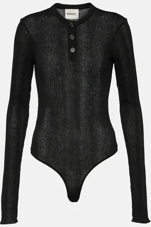 Khaite Janelle cotton-blend jersey bodysuit