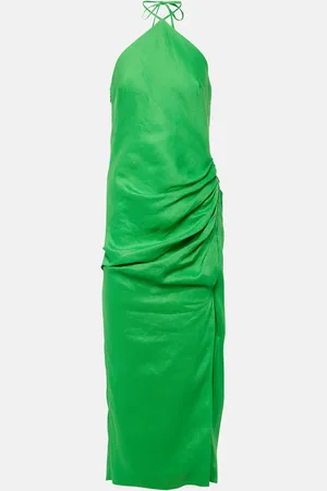 Simkhai Hansel halterneck linen midi dress