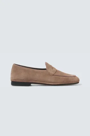 Rubinacci Suede penny loafers