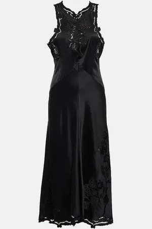 Isabel Marant Jadel embroidered silk-blend midi dress