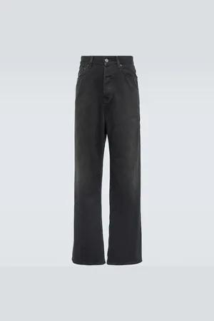 Balenciaga Mid-rise cotton wide-leg pants