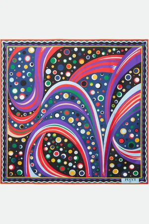 Puccini Fontane silk twill scarf