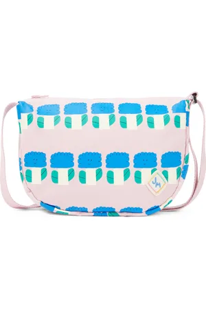 Jelly Mallow Big Flower canvas shoulder bag