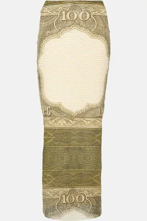 Jean Paul Gaultier Printed maxi skirt