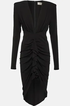 ALEXANDRE VAUTHIER Draped jersey midi dress