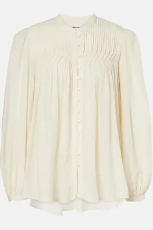 Marant Etoile Dorothe cotton-blend voile blouse