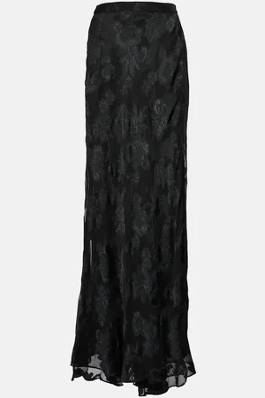 Etro Paisley satin maxi skirt