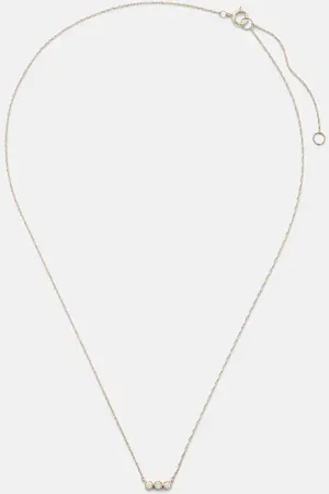 STONE AND STRAND 10kt yellow necklace with diamonds