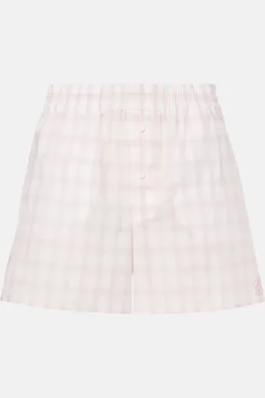 Loewe Checked cotton short