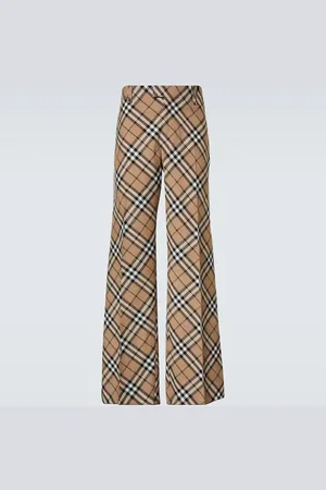 Burberry Check wide-leg pants