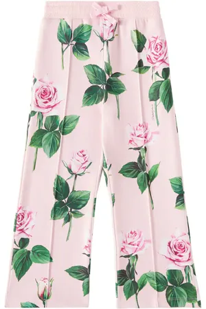 Dolce & Gabbana Floral cotton sweatpants