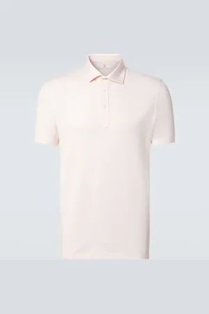 Brunello Cucinelli Cotton and linen polo shirt