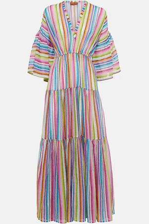 Missoni Zig Zag cotton and silk beach dress