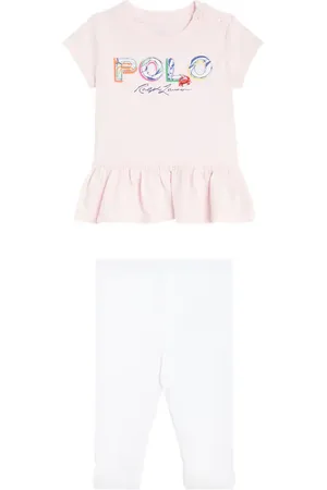 Ralph Lauren Baby logo cotton T-shirt and leggings set
