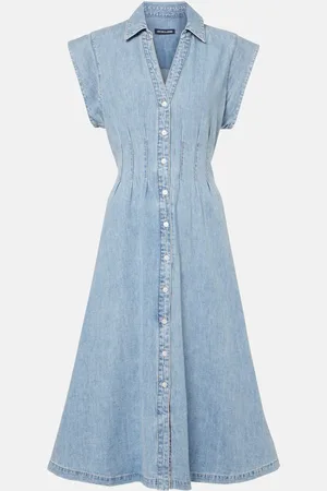 VERONICA BEARD Ruben denim midi dress